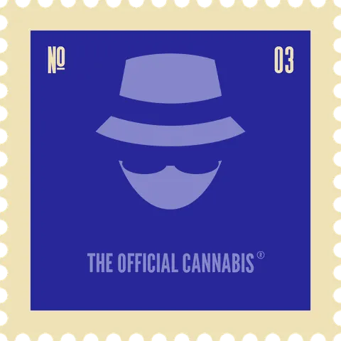 Stamp No 03 on a sticker